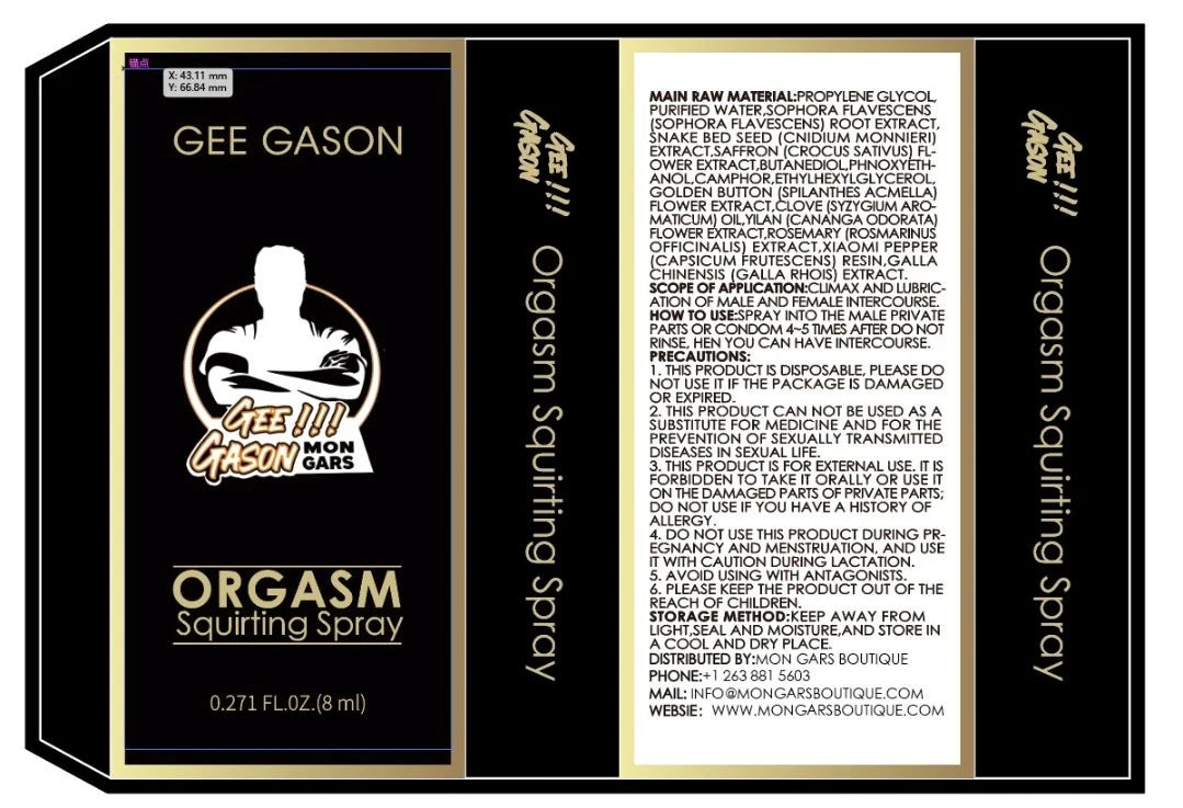 Gee Gason Orgasm squirting spray - Mon Gars Boutique