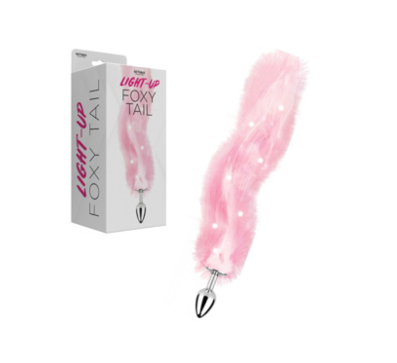 LIGHT UP FOXY TAIL PINK