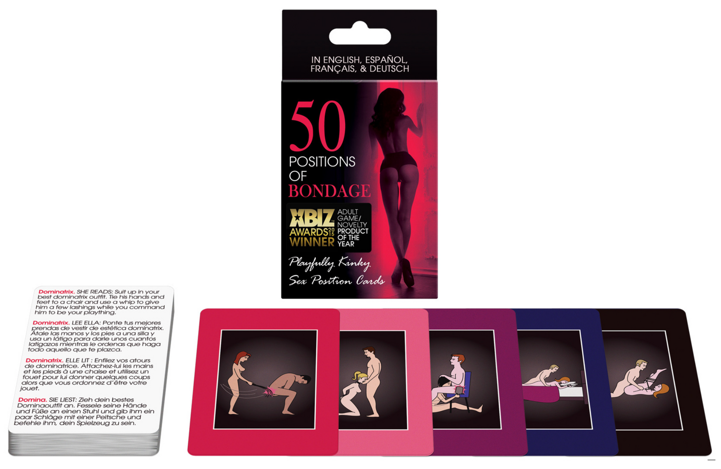 JEU 50 Positions of Bondage Cards - Bilingue