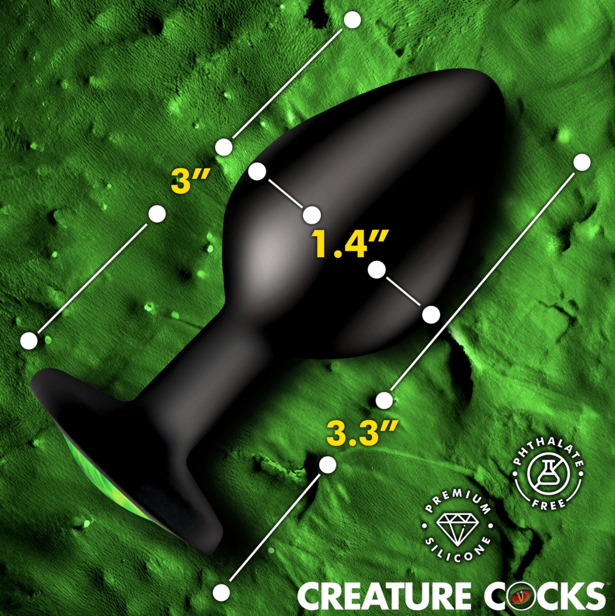 Creature Eye Butt Plug - Medium - Creature Cocks