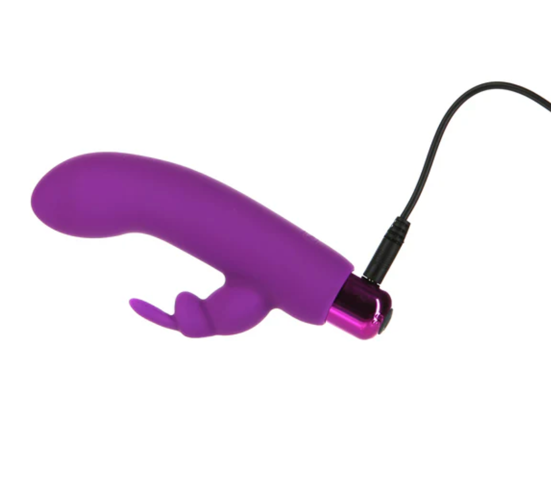 PowerBullet - Alice’s Bunny – Rechargeable Bullet with Removable Rabbit Sleeve – Purple