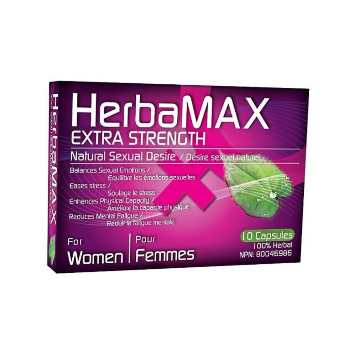 HerbaMAX - Pro Pour Femmes - 10 Capsules