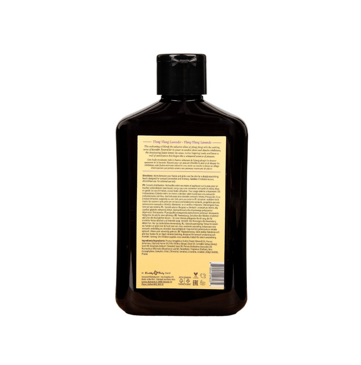 Earthly Body - Huile de Massage - Ylang-Ylang Lavande 8oz