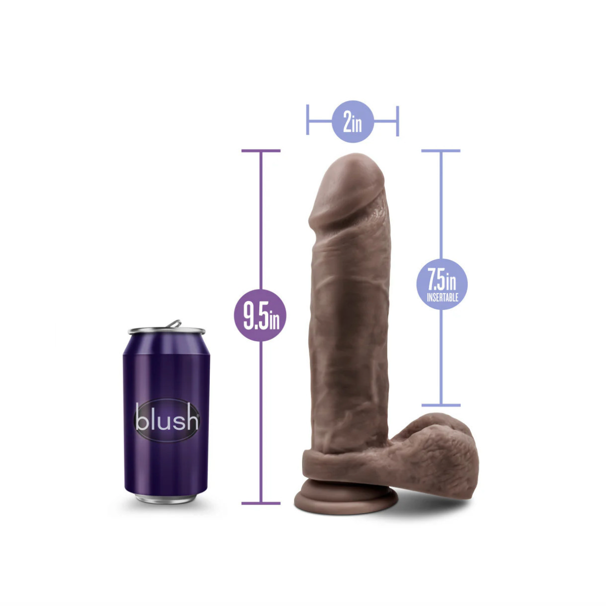 Dr. Skin - Mr. Magic Dildo Réaliste 9po - Brun