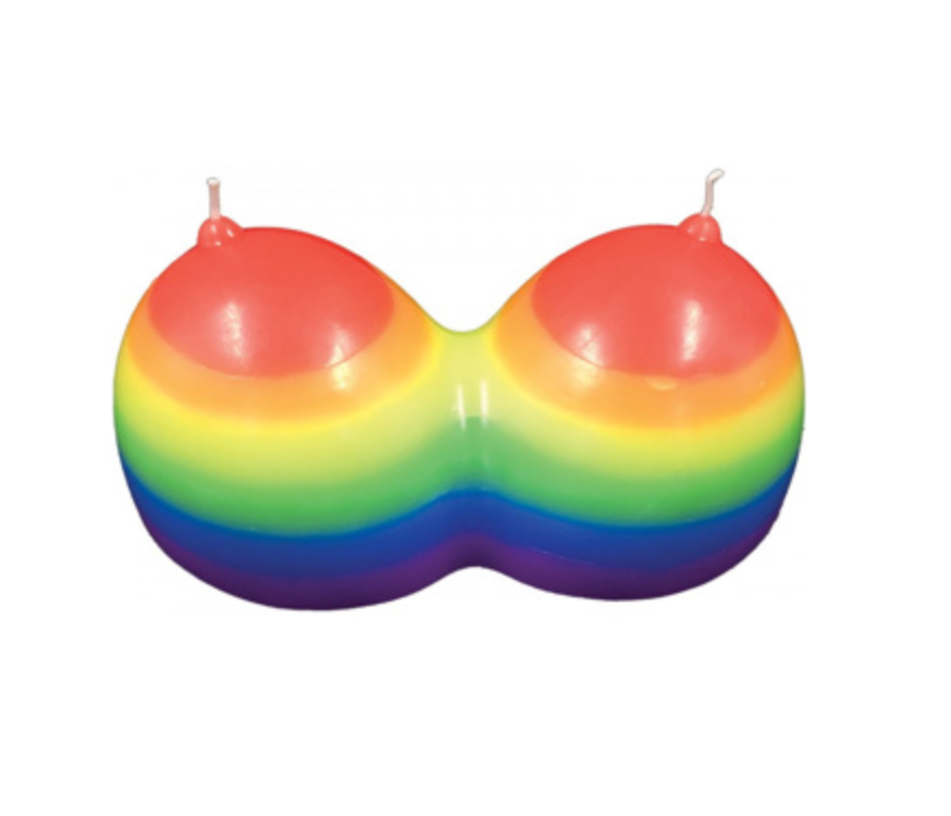 RABAIS - Chandelle Seins Géants Rainbow