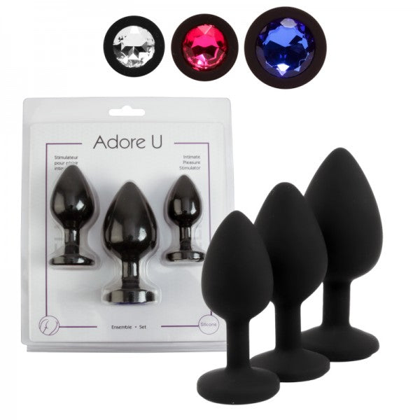 ADORE U ELISA TRIO BUTT PLUG DIAMANT