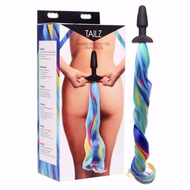 TAILZ RAINBOW PONY TAIL ANAL PLUG  Boutique Planet X