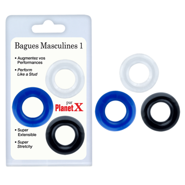 BAGUES MASCULINES SET 1 PLANETX