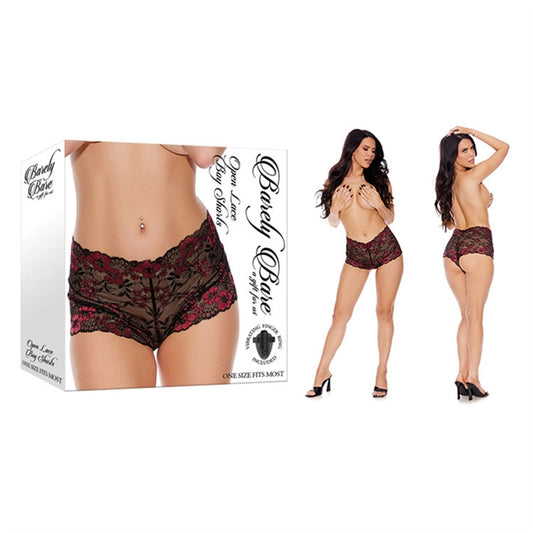 RABAIS - Open Lace Boy Shorts