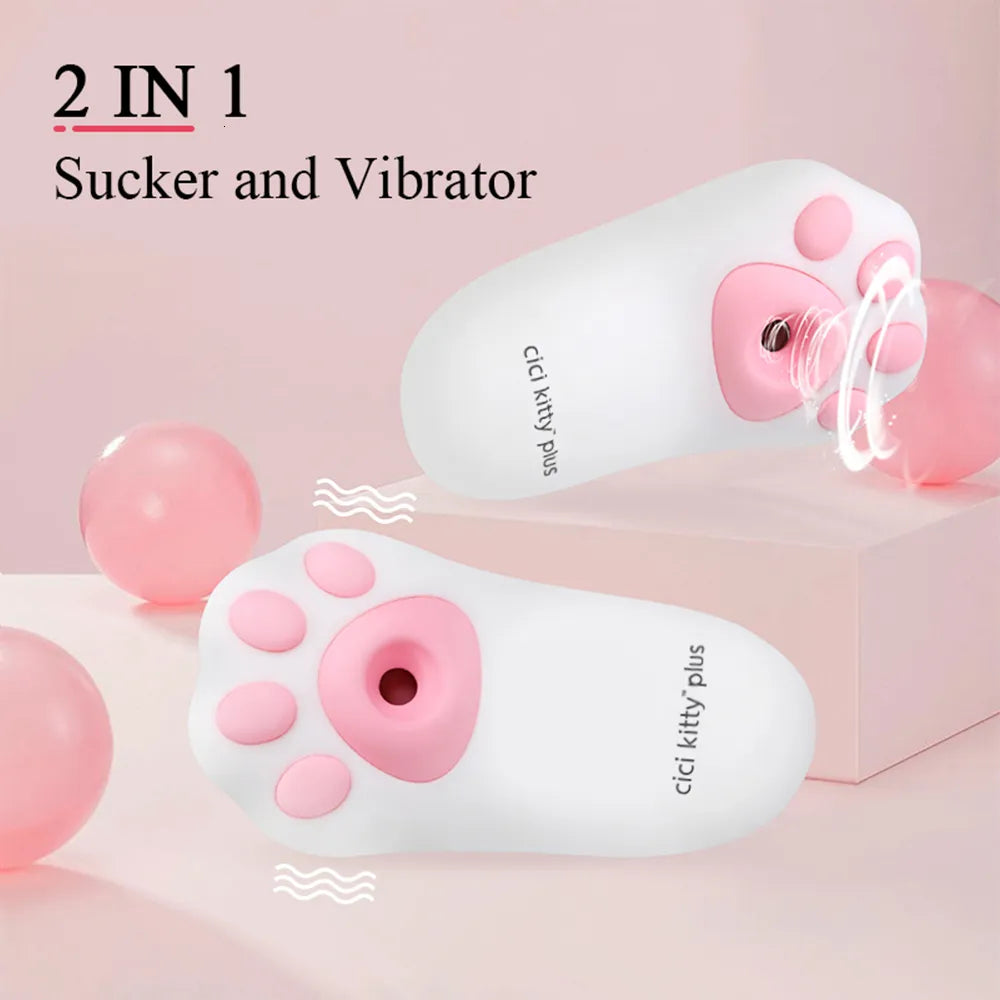 CiCi Kitty Plus- 2 In 1 Oral Sex and Vibrating - Otouch