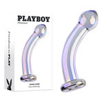 Playboy- Jewels King - Glass Dildo - Iridescent