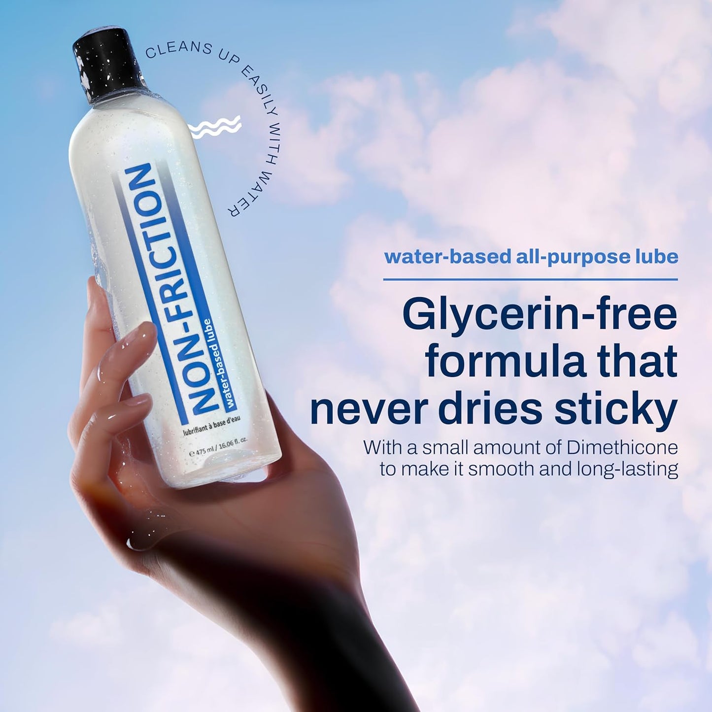 Non-Friction - Lubrifiant à Base d'eau 8oz
