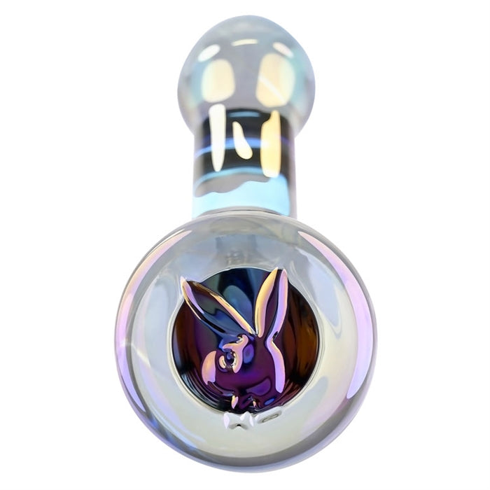 Playboy- Jewels King - Glass Dildo - Iridescent
