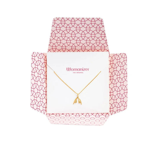 COLLIER OFFICIEL WOMANIZER GOLD CLITORIS