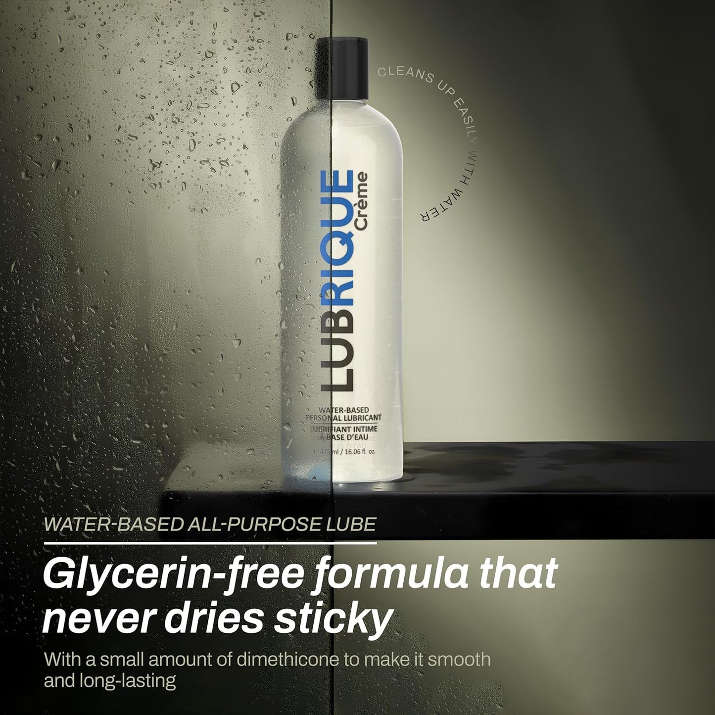 Lubrique - Lubrifiant Crème à Base d'eau 8oz