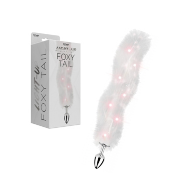 LIGHT UP FOXY TAIL WHITE