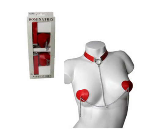 NIPPLICIOUS - RED PASTIES AND COLLAR