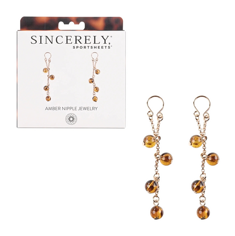 Sincerely - Amber Nipple Jewelry