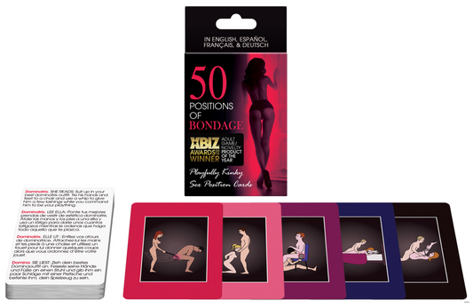 JEU 50 Positions of Bondage Cards - Bilingue