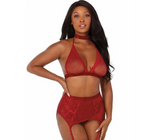 LINGERIE - ENSEMBLE ROUGE SEXY 11776