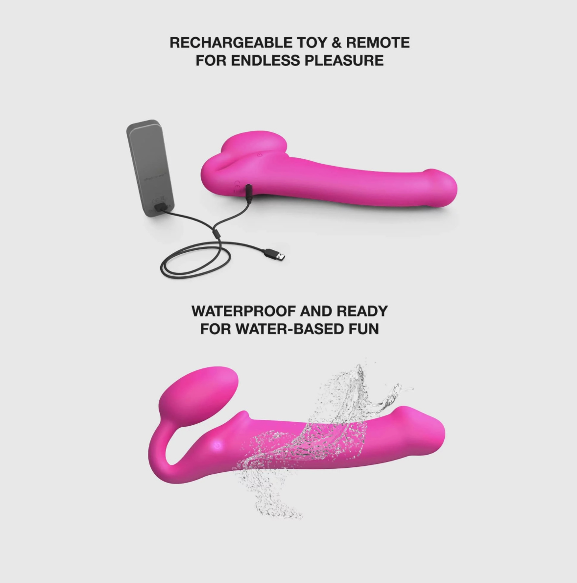 Strap-on-me - Strap-On Vibrant 3 - moteur Semi-Realiste Bendable