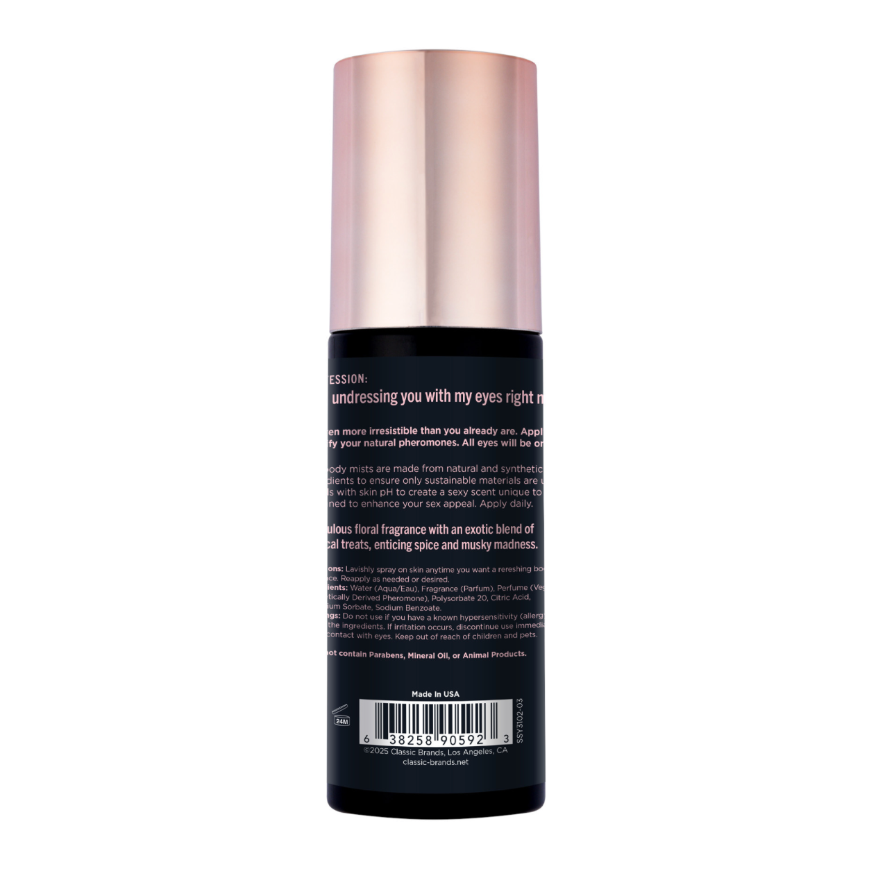 Turn Off The Lights - Simply Sexy - Brume Parfumée aux Phéromones