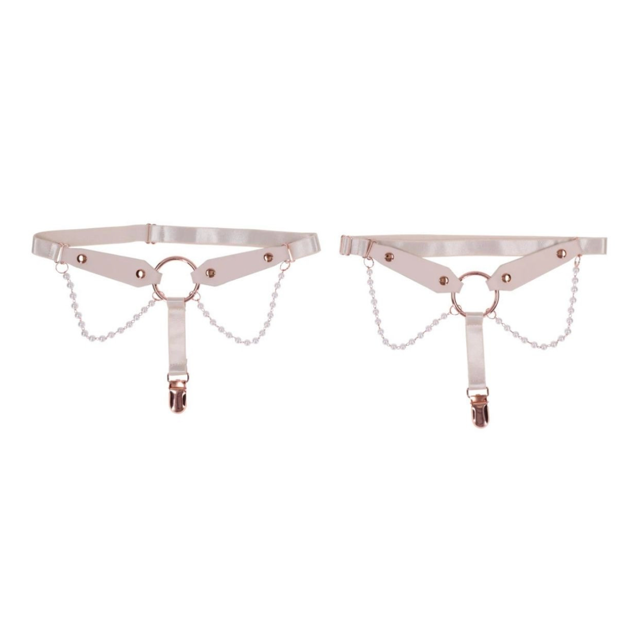 S&M - Peaches 'N Creame Pearl Garters