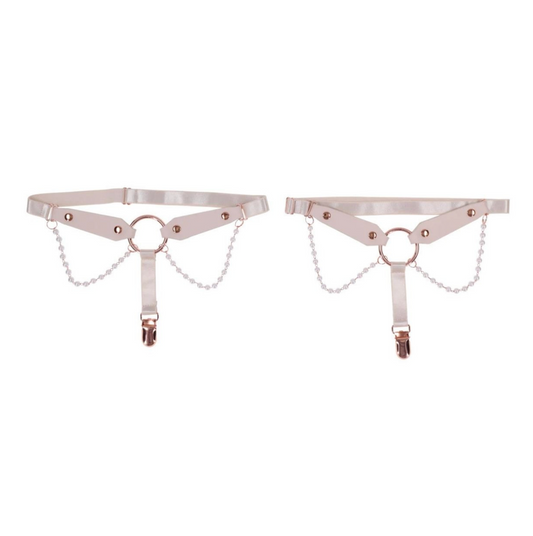 S&M - Peaches 'N Creame Pearl Garters