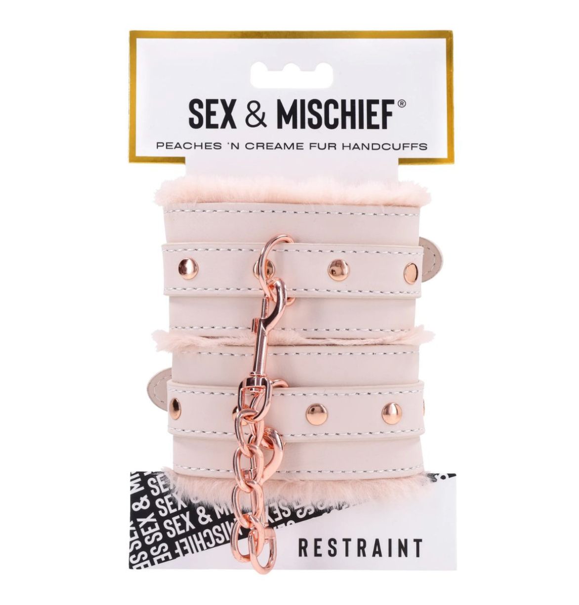 S&M - Peaches 'N Creame Fur Handcuffs