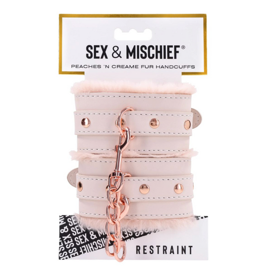 S&M - Peaches 'N Creame Fur Handcuffs
