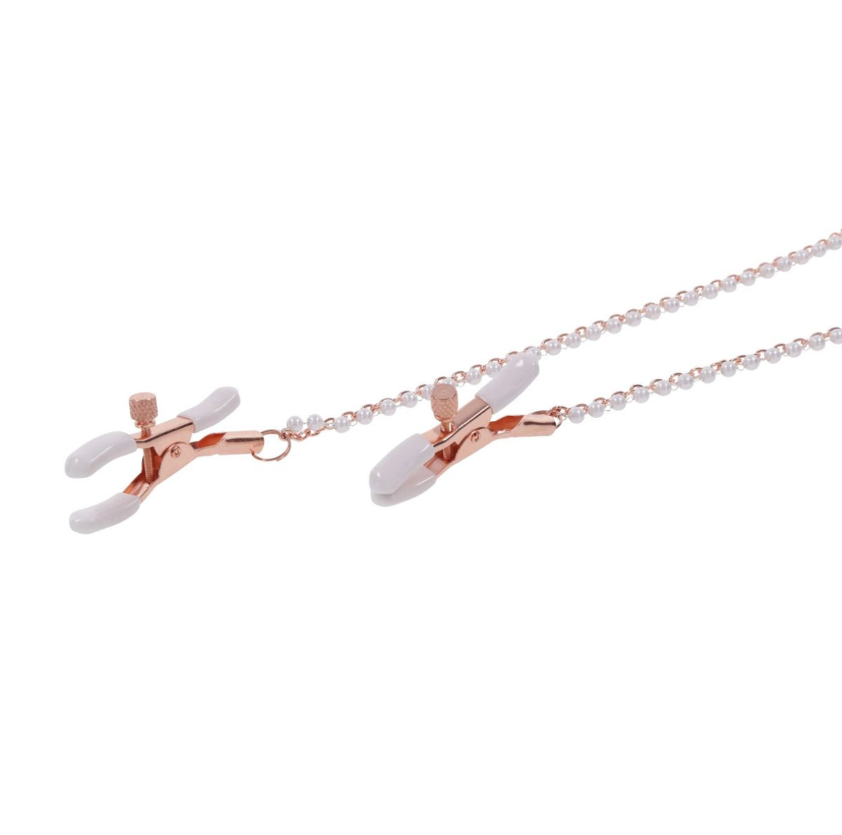 S&M - Peaches 'N Creame Collar with Nipple Clamps