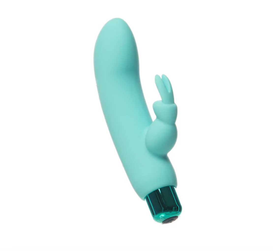 PowerBullet - Alice’s Bunny – Rechargeable Bullet with Removable Rabbit Sleeve – Teal