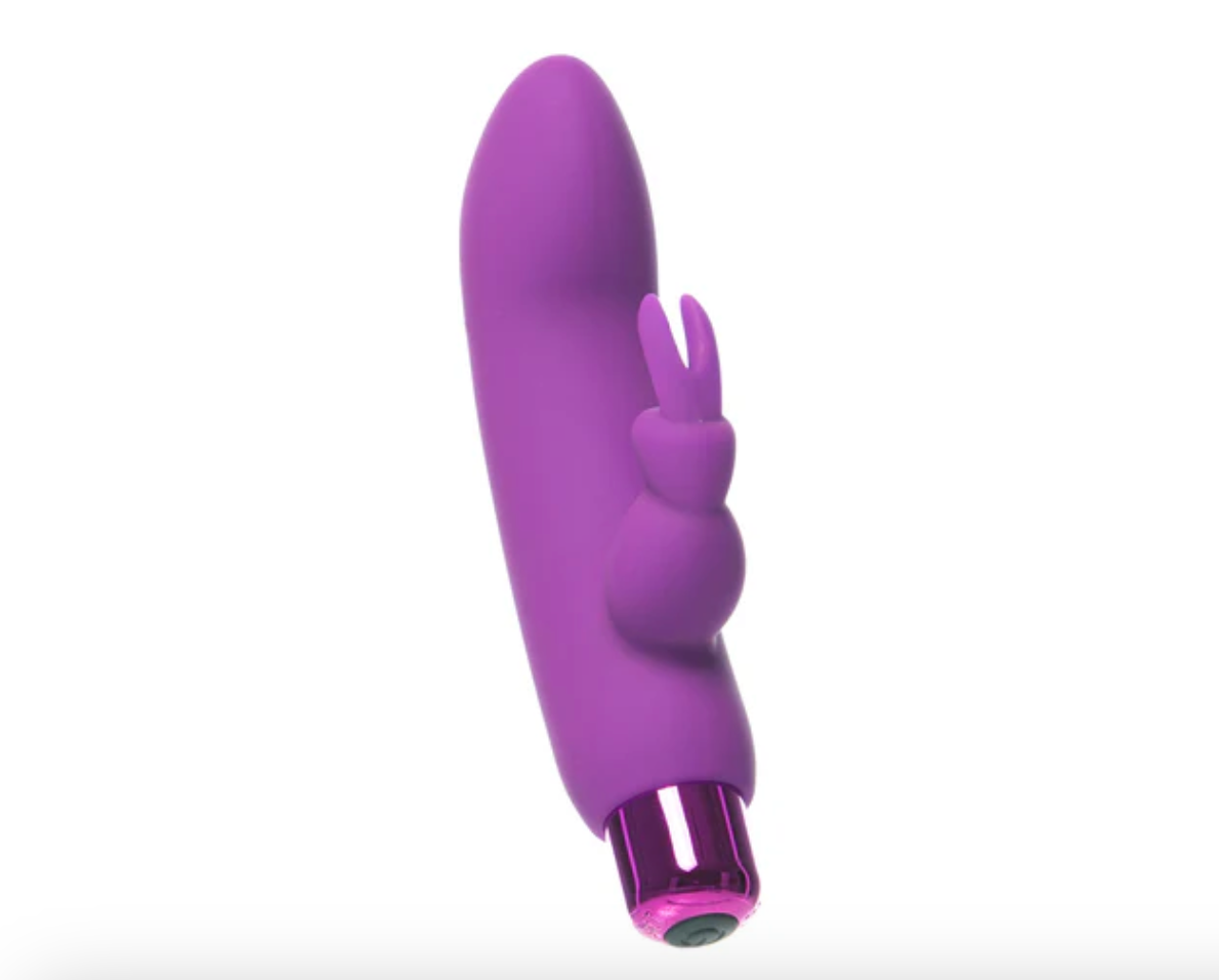 PowerBullet - Alice’s Bunny – Rechargeable Bullet with Removable Rabbit Sleeve – Purple