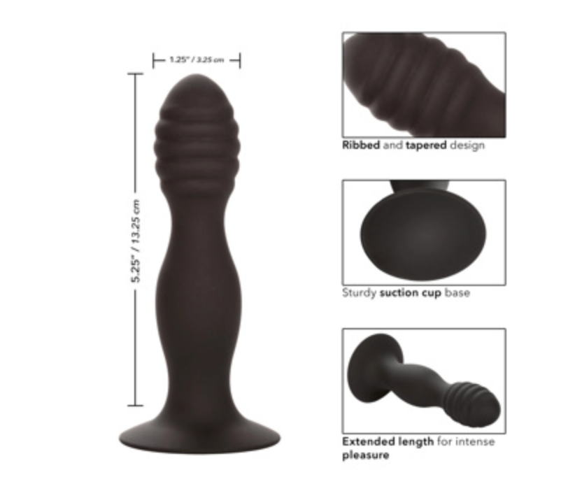 RABAIS - Silicone Ribbed Anal Stud
