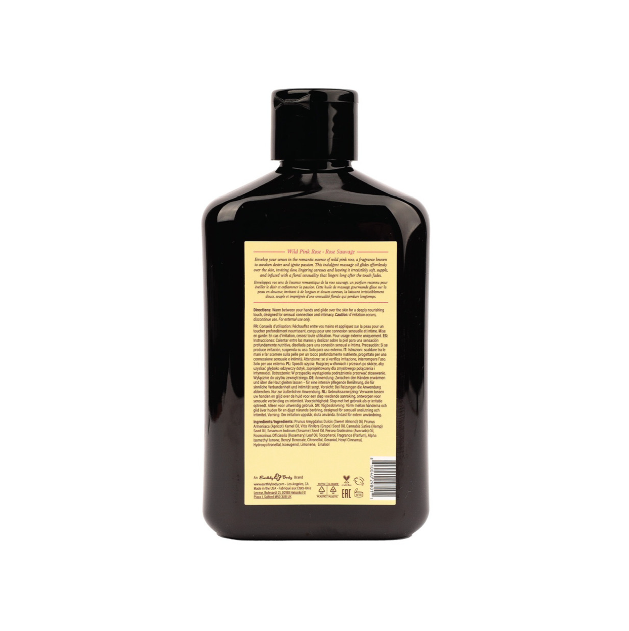 Earthly Body - Huile de Massage - Rose Sauvage 8oz