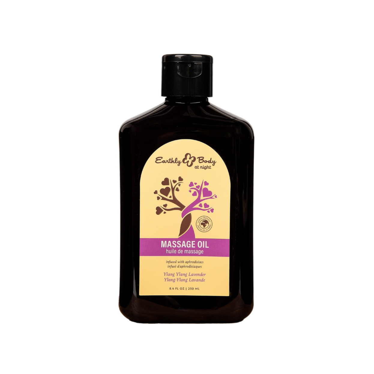 Earthly Body - Huile de Massage - Ylang-Ylang Lavande 8oz