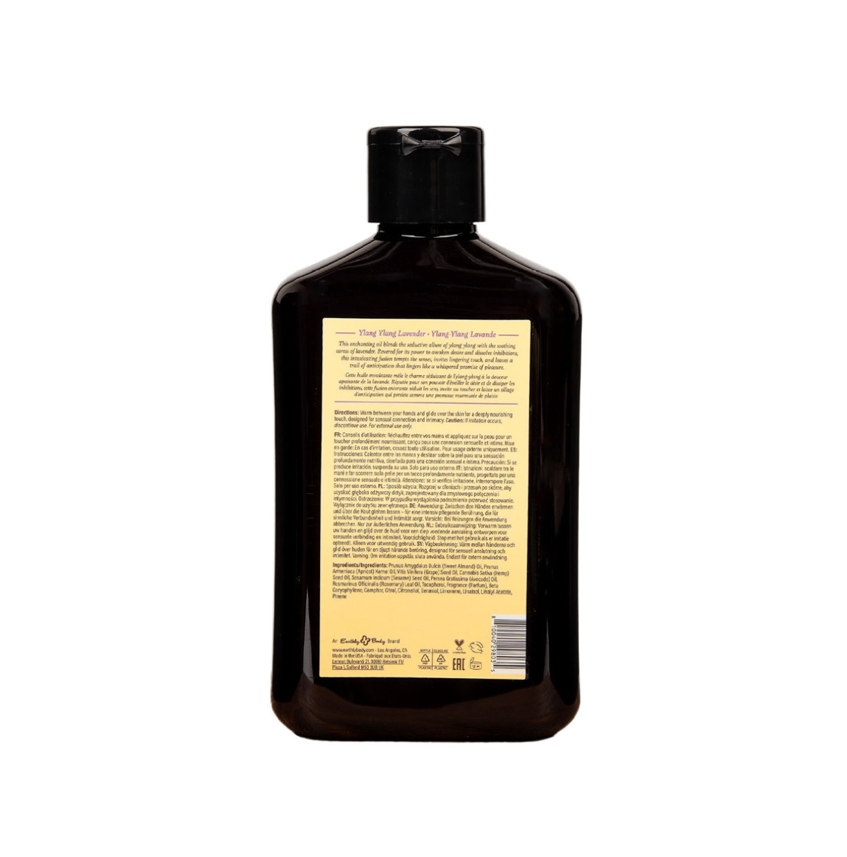 Earthly Body - Huile de Massage - Ylang-Ylang Lavande 8oz