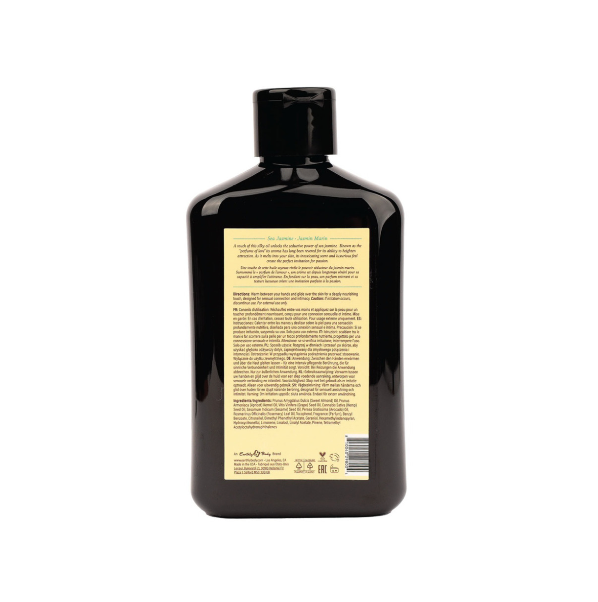 Earthly Body - Huile de massage – Jasmin Marin - 8oz