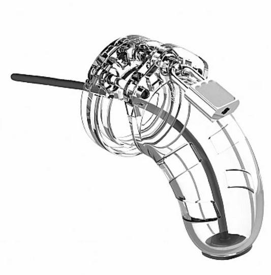 RABAIS - MANCAGE Chastity - 3.5" - Cage with Silicone Urethal Sounding