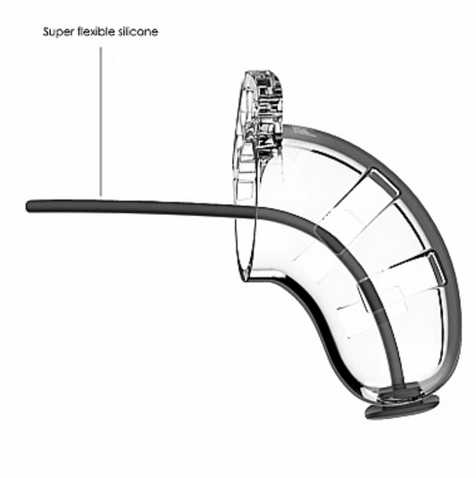 RABAIS - MANCAGE Chastity - 3.5" - Cage with Silicone Urethal Sounding