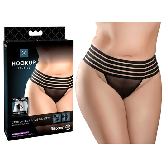 RABAIS - Crotchless Love Garter (XL-2XL)