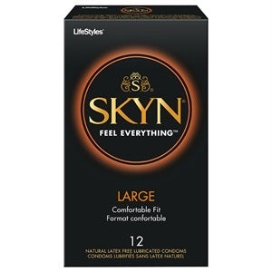 Condom Lifestyles SKYN LARGE  (SANS LATEX) (12)