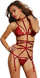 LINGERIE - DEUX PIECES SEXY ROUGE 10552