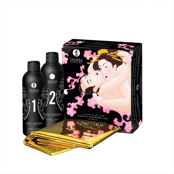 SHUNGA GELÉE MASSAGE ÉROTIQUE FRAISE-CHAMPAGNE