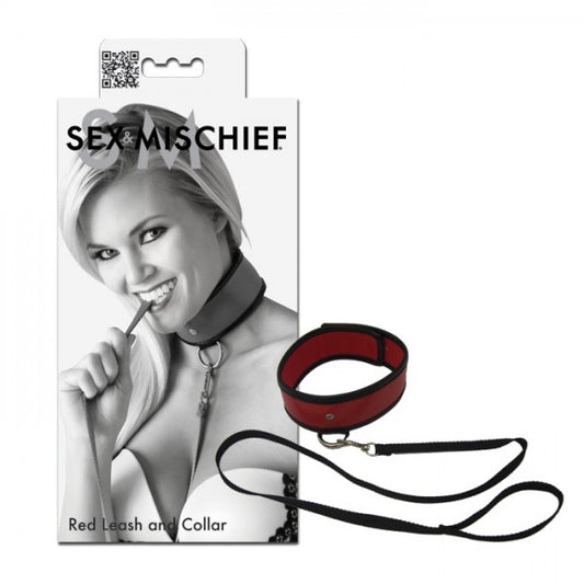 S&M - RED LEASH AND COLLAR