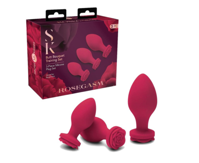 ROSEGASM 3 BUTT PLUG BOUQUET