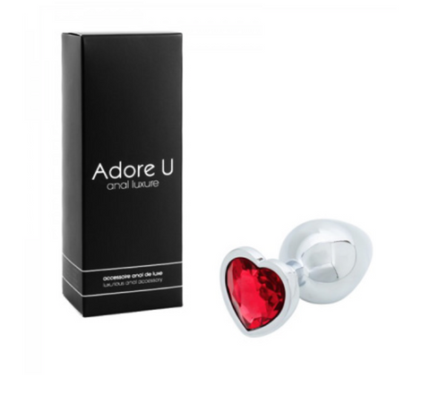 COEUR MEDIUM ROUGE - ANAL LUXURE ADORE U