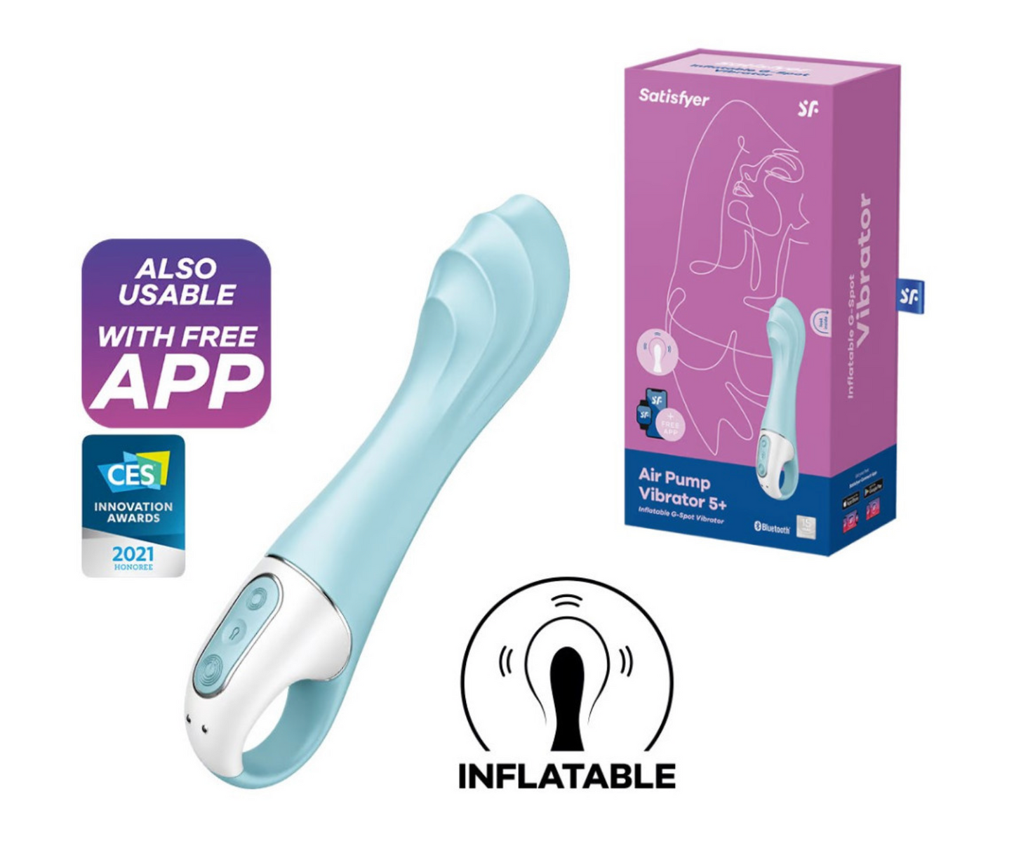 SATISFYER VIBRATOR 5+ AIR PUMP