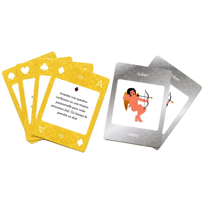 G KAMA SUTRA JEU DE CARTES 52 NUANCES D'OR