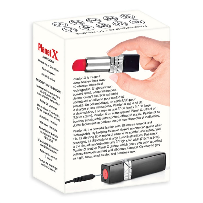 PASSION X  ROUGE A LÈVRES VIBRANT PAR PLANETX